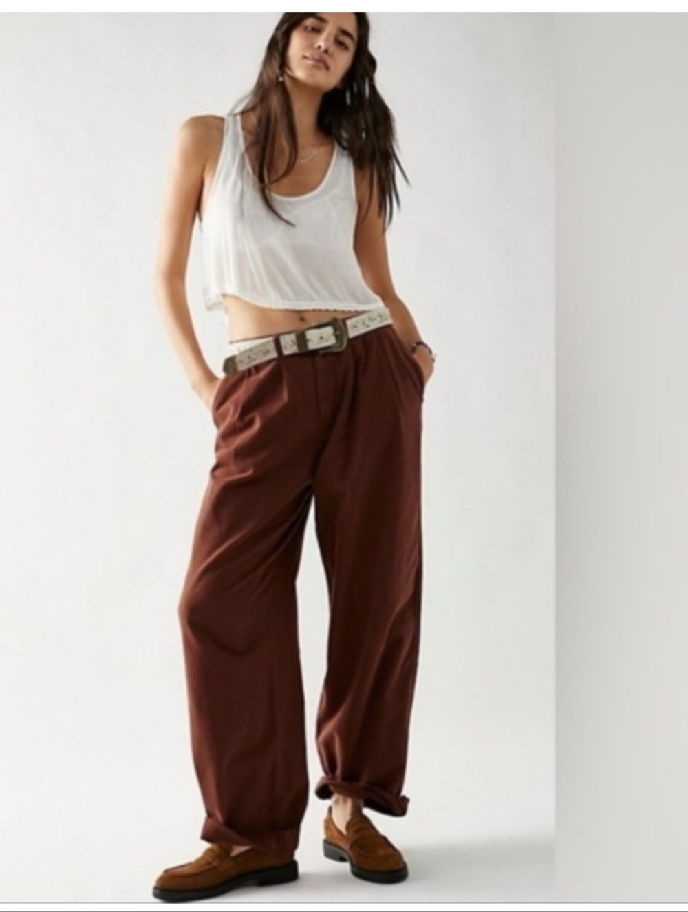 Free People Cotton Abby Chino Pant Size 8